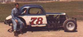 Harold with his Racecar