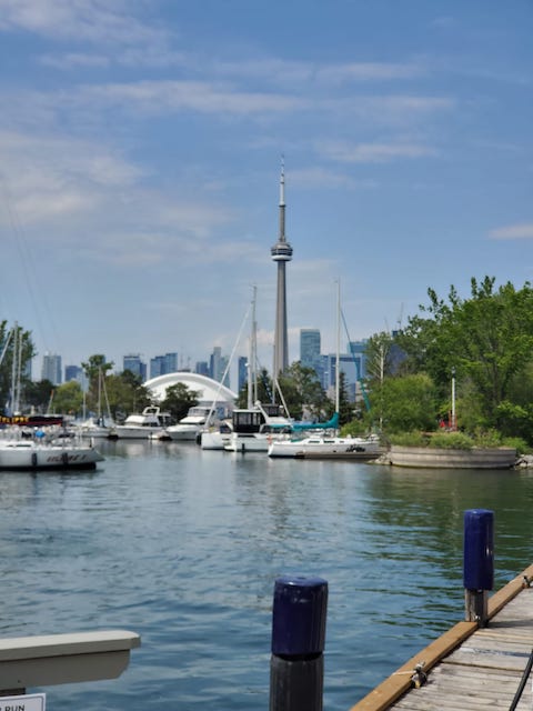 Toronto skyline from the Toronto Island Marina.