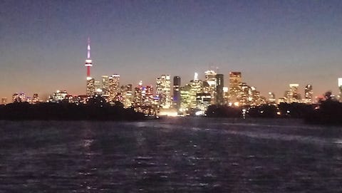 Toronto skyline by Night