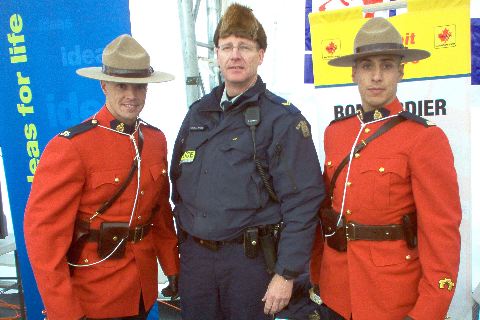 Canada's Finest The Royal Canadian Mounted Police or R.C.M.P. in Dress and in Work Attire.