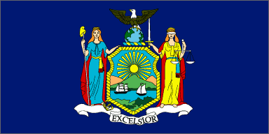 State Flag of New York, USA