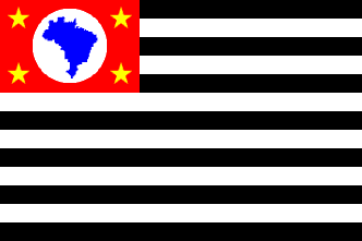State Flag of São Paulo State, Brasil
